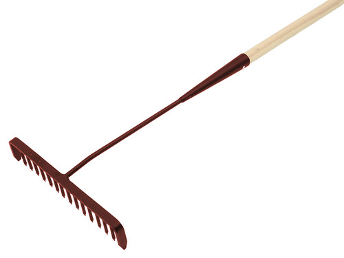 Faithfull FAITAR Wooden Handled Tarmac Rake 16 Round Teeth